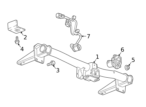 Trailer Hitch Components for 2023 GMC Acadia #0