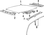 6711134001 - Body: Roof Panel for Hyundai Image