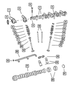 6506522AA - 3.8L Gas; Engine: Header Point Reduced Body Bolt, Mounting for Mopar Image image