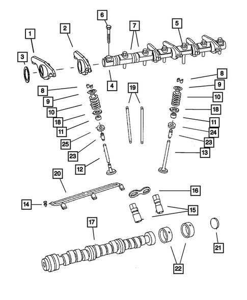 Camshaft and Valve for 2008 Dodge Grand Caravan #0