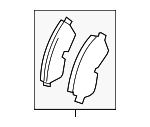 446504080 - Brakes: Brake Pads Front for Toyota: Tacoma Image