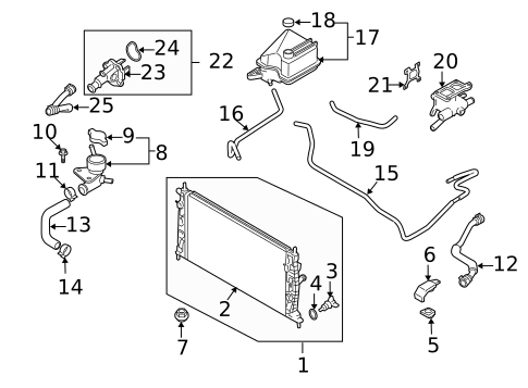 Radiator & Components for 2006 Mazda 5 #0
