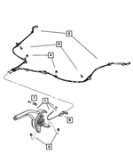 5105139AD - : Parking Brake Cable, Left for Mopar Image