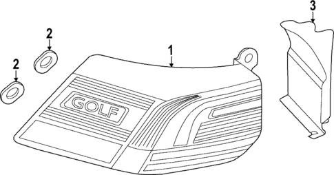 Tail Lamps for 2023 Volkswagen GTI #0
