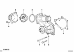 11510004163 - Engine: Water Pump for BMW: 530i, 540i, 740i, 740iL Image image