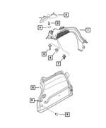 6107071AA - Frame, Bumper and Fascia: Hex Head Point Cut Screw And Coned Washer for Fiat Image