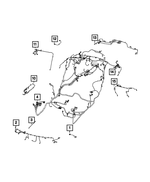 68216117AB - Electrical: Front Fascia Wiring for Mopar Image