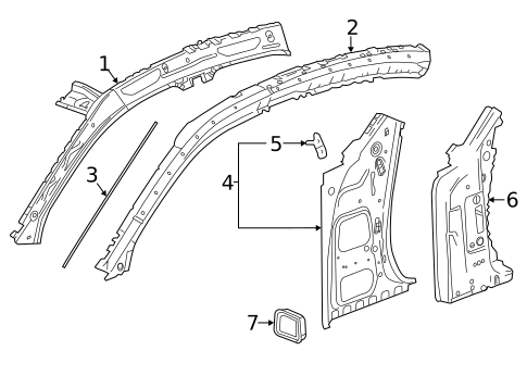 Hinge Pillar for 2019 Cadillac CTS #0