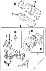 8735010Y60 - : Seat Base for INFINITI: J30 Image