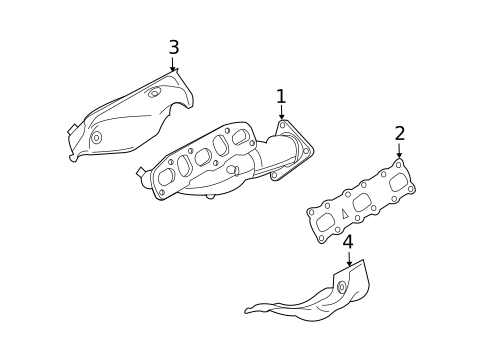 Exhaust Manifold for 2008 INFINITI G35 #0