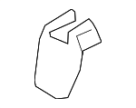 89566S9000WK - Body: Ft End Track Cover for Kia Image