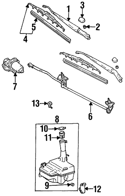 Wipers for 1997 Toyota Tercel #0
