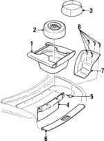 LH39HSBAB - : Spare Tire Cover for Chrysler: Sebring Image