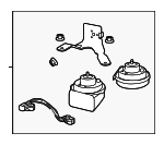 13332688 - : Horn for Saab: 9-5 Image