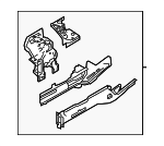 LR111046 - Body: Apron/Rail Assembly for Land Rover: Discovery, Range Rover, Range Rover Sport Image