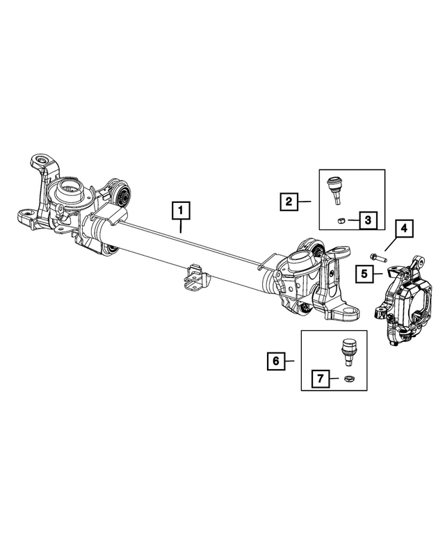 5086673AB - Differential and Drive Line: Steering Knuckle Socket Nut for Mopar Image image