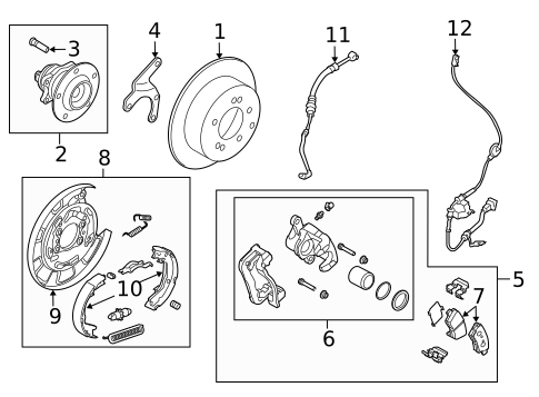 Rear Brakes for 2013 Kia Soul #0