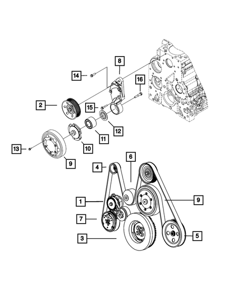 Pulleys and Related Parts for 2008 Dodge Ram 2500 #0
