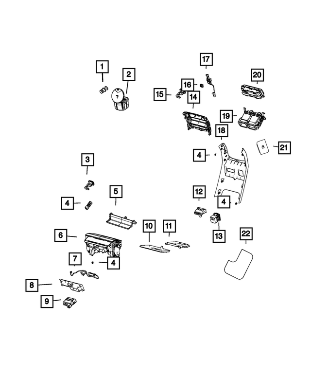 68545218AA - Interior Trim: Cigar Lighter Cap for Jeep: Grand Cherokee, Grand Cherokee L Image