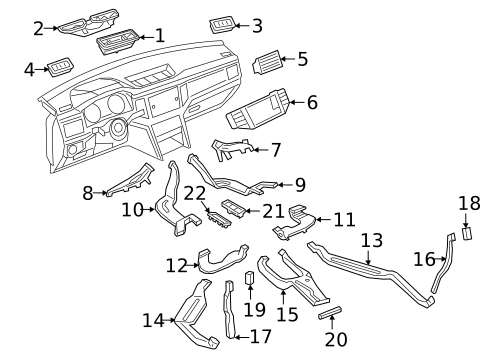 Ducts for 2018 Volkswagen Atlas #0