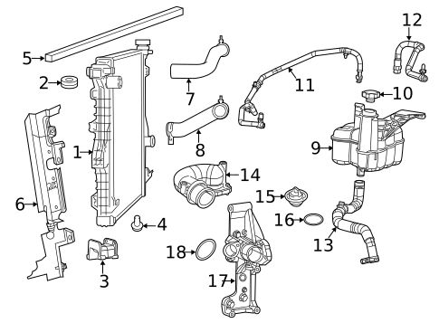 Radiator & Components for 2022 Ram 3500 #0