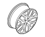 5C0601025BSVC7 - Suspension: Wheel, Alloy for Volkswagen Image