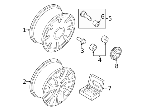 Wheels for 2018 Volkswagen Beetle #4