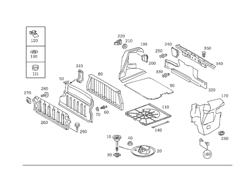 Luggage Compartment Covering for 1993 Mercedes-Benz 600SL #2