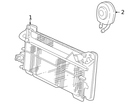 Power Steering Oil Cooler for 2002 Ford Thunderbird #0