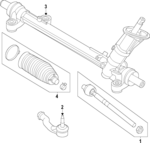PZ1Z3A130C - Steering: Outer Tie Rod for Lincoln: Nautilus Image