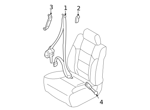 Front Seat Belts for 2007 INFINITI G35 #0