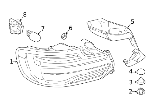 Bulbs - Chassis for 2018 BMW M2 #0