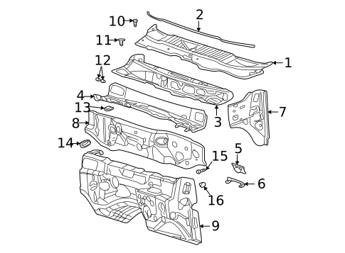 Cowl for 2007 Dodge Ram 2500 #0