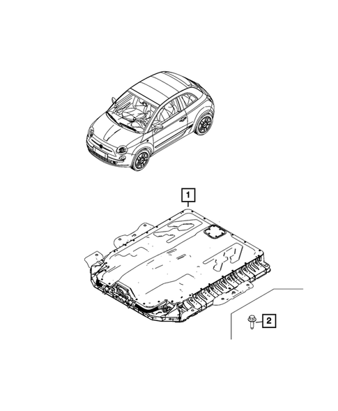 High Voltage Battery Pack for 2024 Fiat 500E #0