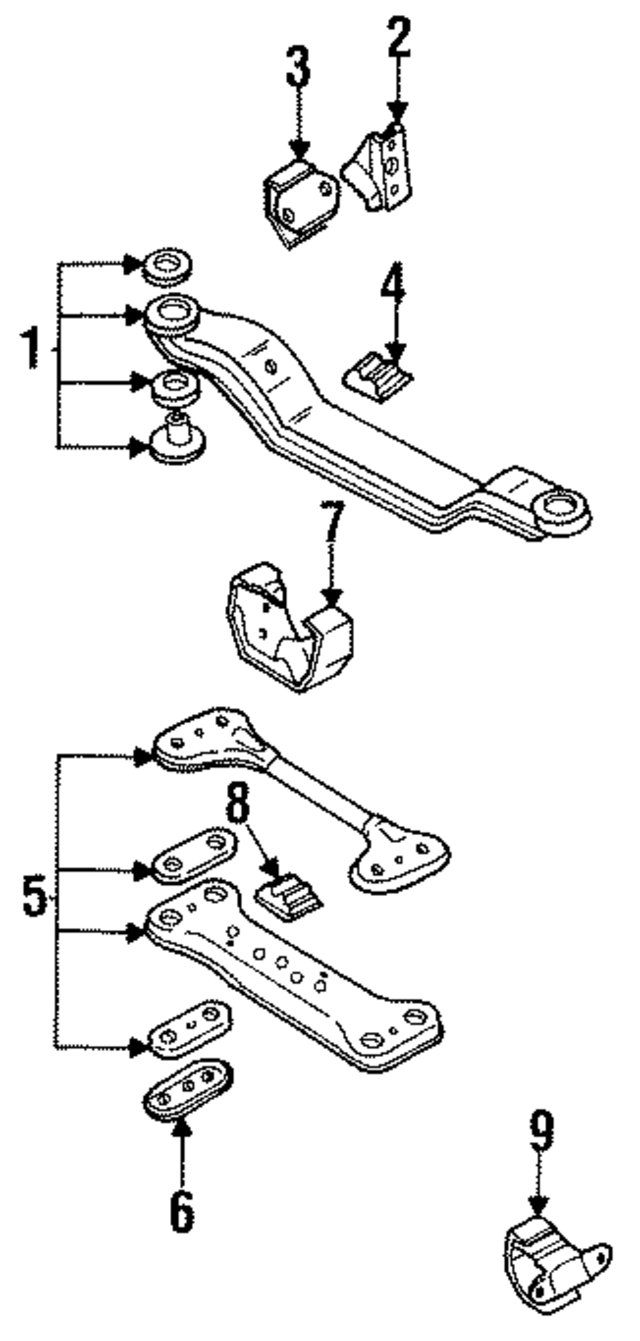 41022GA830 - Engine: Mount for Subaru Image