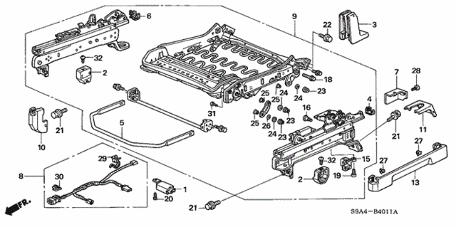 Front Seat Components (L.) (2) for 2005 Honda CR-V #0