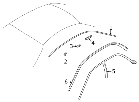 Exterior Trim - Roof for 2006 Subaru Impreza #0