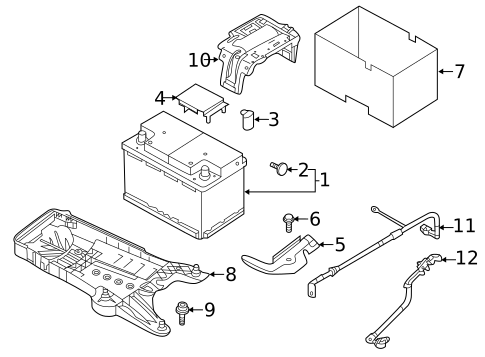 Battery for 2015 Volkswagen Jetta #1