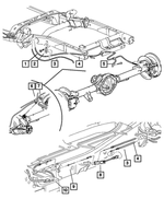52013644AA - Parking Brake: Parking Brake Cable Guide for Mopar Image