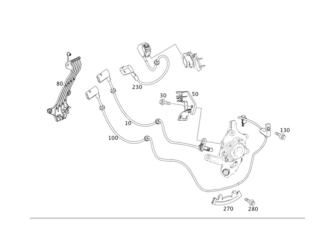 2075400317 - Electrical Equipment and Instruments: Rotational Speed Sensor for Mercedes-Benz: C63 AMG, E550 Image image