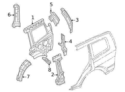 Inner Structure for 2002 Mitsubishi Montero #0