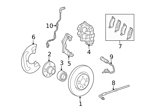 Front Brakes for 2008 Mercedes-Benz ML320 #0