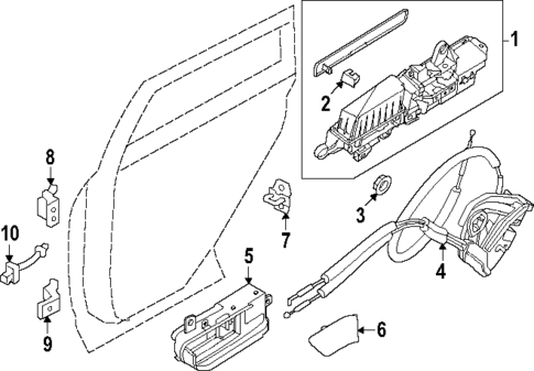 Lock & Hardware for 2025 INFINITI QX80 #0