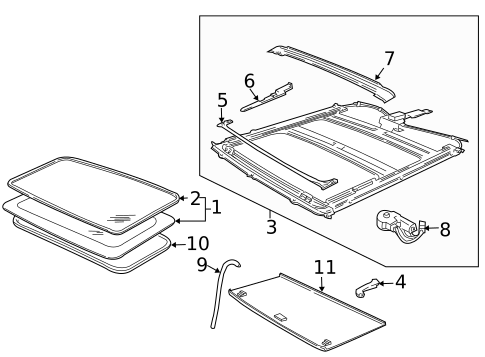 Sunroof for 2006 Lincoln Mark LT #0
