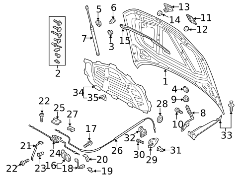 Hood & Components for 2017 Audi A3 Quattro #0