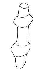 GE4T58265A - Body: Check Strap Pin for Mazda: Millenia, Protege, Protege5 Image