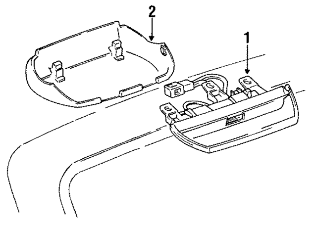 8197713020P0 - : Center High Mount Stop Light Cover for Toyota Image