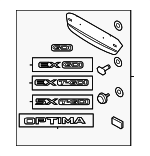 957602T500 - Body: Blank Cover for Kia: Optima Image