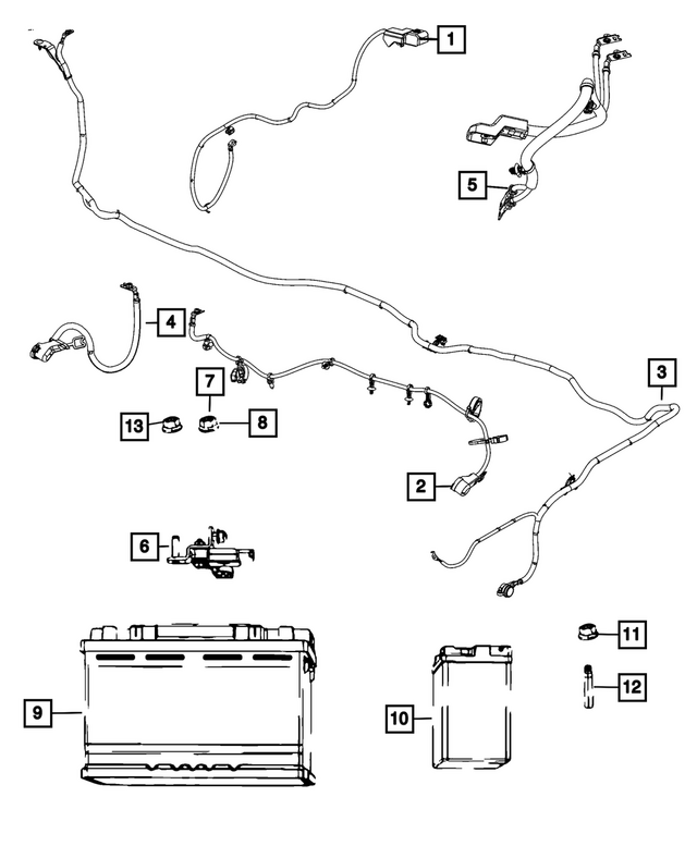 68598707AC - : Alternator Wiring for Mopar Image