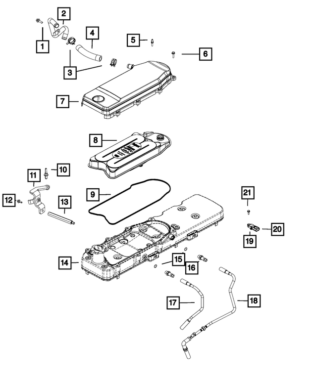 68224522AA - 6.7L Turbo Diesel; Engine: Tube Bracket for Mopar Image image